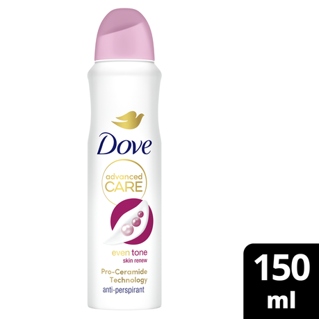 Dove Even Tone Skin Renew Antiperspirant Deodorant Body Spray 150ml