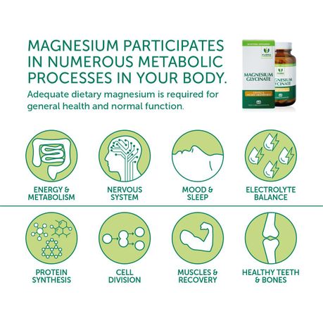 Flora Force Magnesium Glycinate 500mg