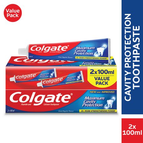 Colgate Maximum Cavity Protection Regular Toothpaste - 2 X 100ml