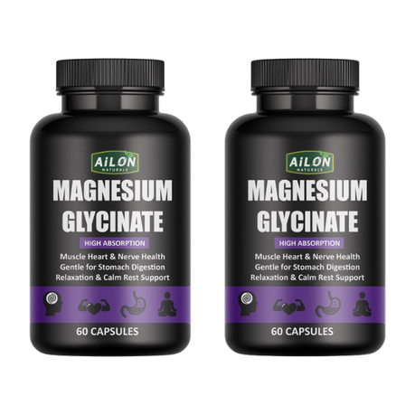 Magnesium Glycinate - High Absorption, Muscle & Sleep Support