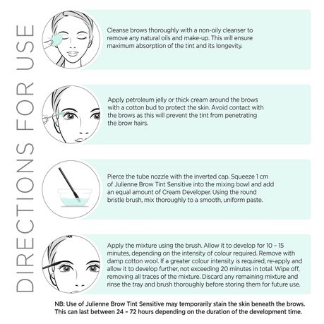 Julienne Sensitive Brow Tint Kit 5ml