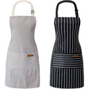 2 Cooking Aprons Adjustable Bib Chef Baking Kitchen Apron for Women Men