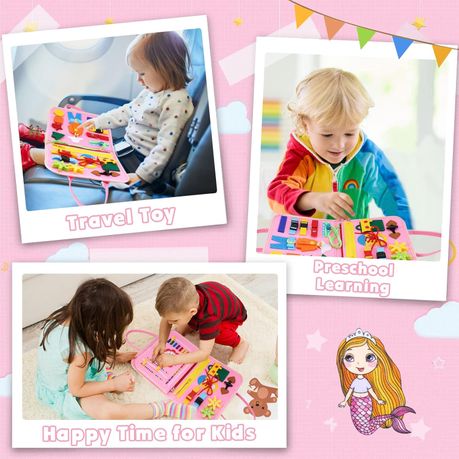 Toddler Busy Board Busy Book Montessori Toys Preschool Educational