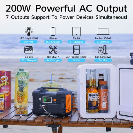 FlashFish Portable Power Station 200W 151Wh Backup Power Solar Powerbank