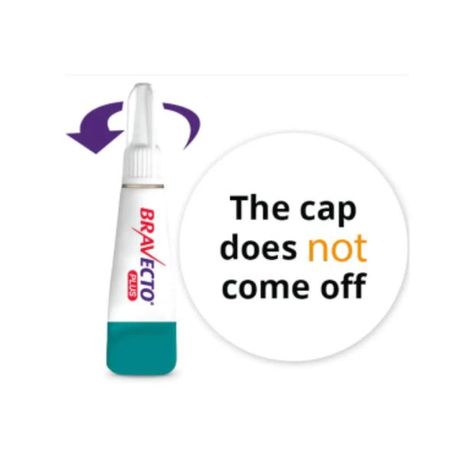 Bravecto Plus 3 Monthly Spot-On Tick & Flea Medium Cats 2.8 - 6.25kg 1 Pip