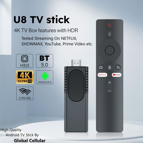 Android 10 TV Stick 4K | Netflix, Showmax, YouTube | Streaming