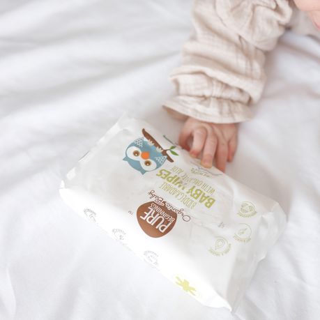 Pure Beginnings - Biodegradable Baby Wipes with Organic Aloe 192 Pack