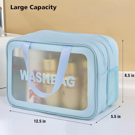 Double Layer Travel Toiletry Bag Waterproof Make Up Cosmetic Bag