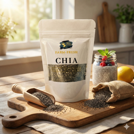 Raw Chia Seeds | Healthy Superfood | Chai High in Omega-3, Protein & Fiber