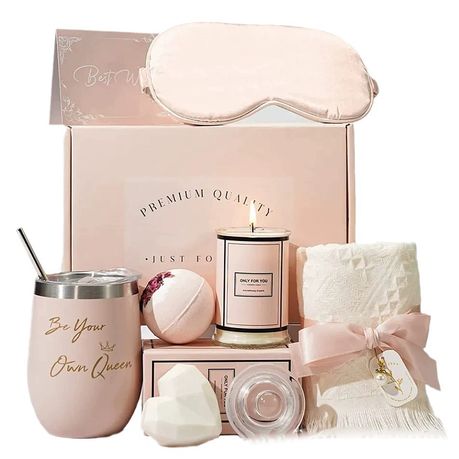 9 Pieces-Relaxation Spa Aromatherapy Gift Set Self Care Package for Women