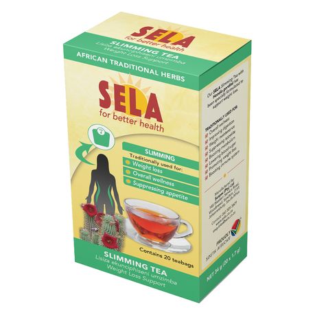 SELA Slimming Tea Natural Herbs with Rooibos & Hoodia Gordinii