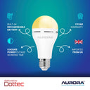 Aurora Emergency LED Light Bulb E27 | Rechargeable Backup 2 Pack - image 4