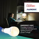 Aurora Emergency LED Light Bulb B22 | Rechargeable Backup 2 Pack - image 2