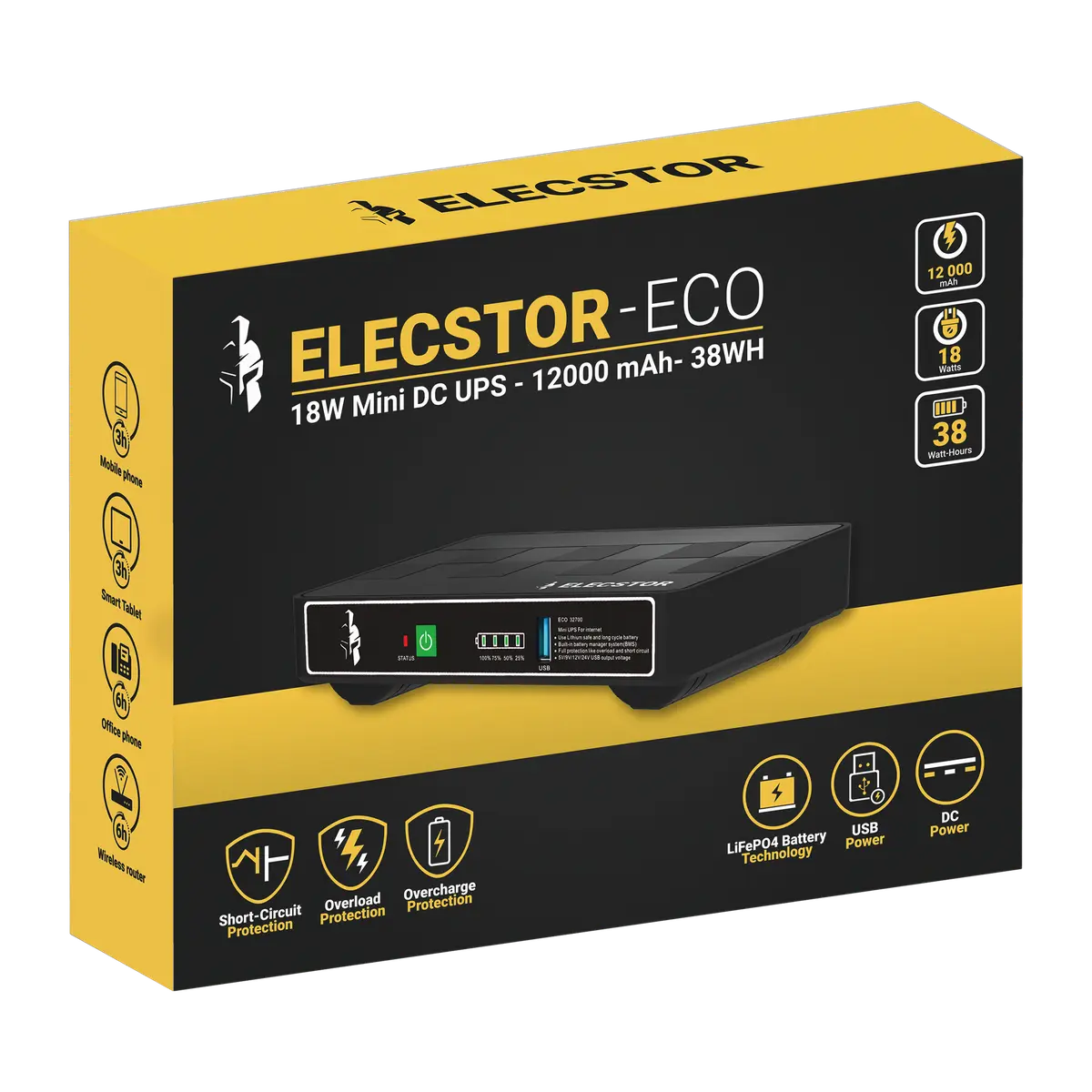 Elecstor 18W Mini UPS 12 000mAh - 38WH - image 2
