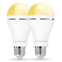 Aurora Emergency LED Light Bulb E27 | Rechargeable Backup 2 Pack - image 1