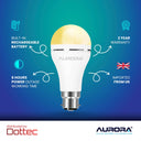 Aurora Emergency LED Light Bulb B22 | Rechargeable Backup 2 Pack - image 4